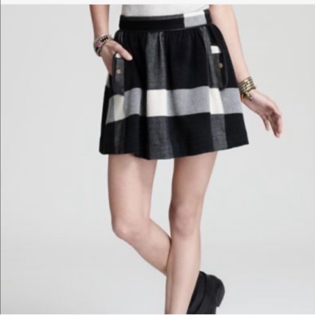Free People Buffalo Plaid Mini Skirt